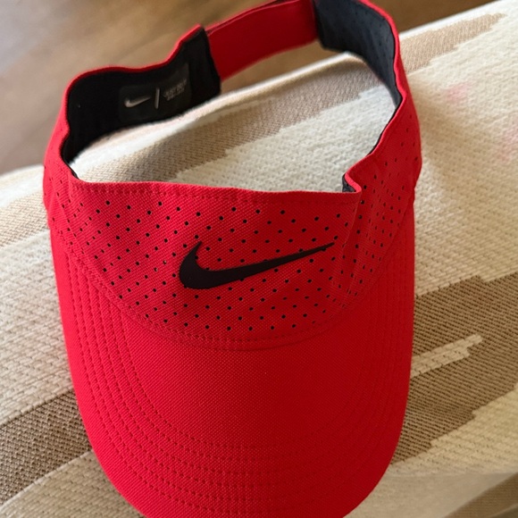 Nike Black and Gray Perforated Visor and Red and black Visor - Picture 2 of 3